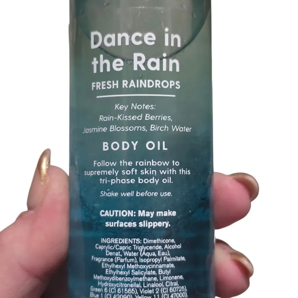 Rare Bath And Body Works Dance In The Rain Body Oil